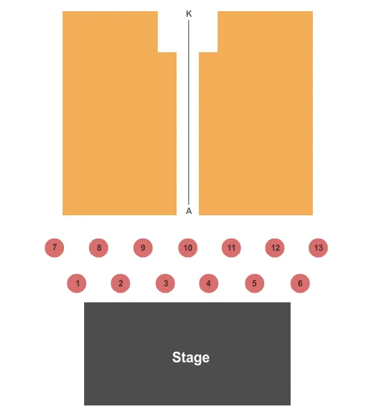 seating chart for Temple Theater - Des Moines Performing Arts - End Stage - eventticketscenter.com