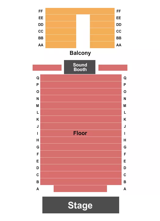 seating chart for Temple Theatre - TN - Endstage - eventticketscenter.com