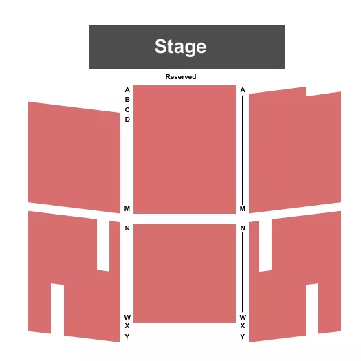 seating chart for Temple Theatre - WI - End Stage - eventticketscenter.com
