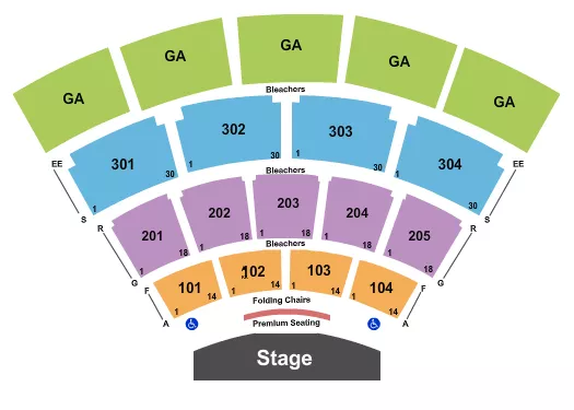 seating chart for Tennessee Valley Fair - Endstage 2 - eventticketscenter.com
