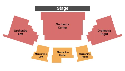 seating chart for Tennessee Williams Theatre - Endstage - eventticketscenter.com