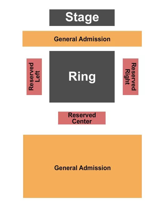 seating chart for Terminal West At King Plow Arts Center - Wrestling - eventticketscenter.com