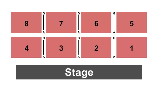 seating chart for Texarkana Convention Center - Endstage - eventticketscenter.com
