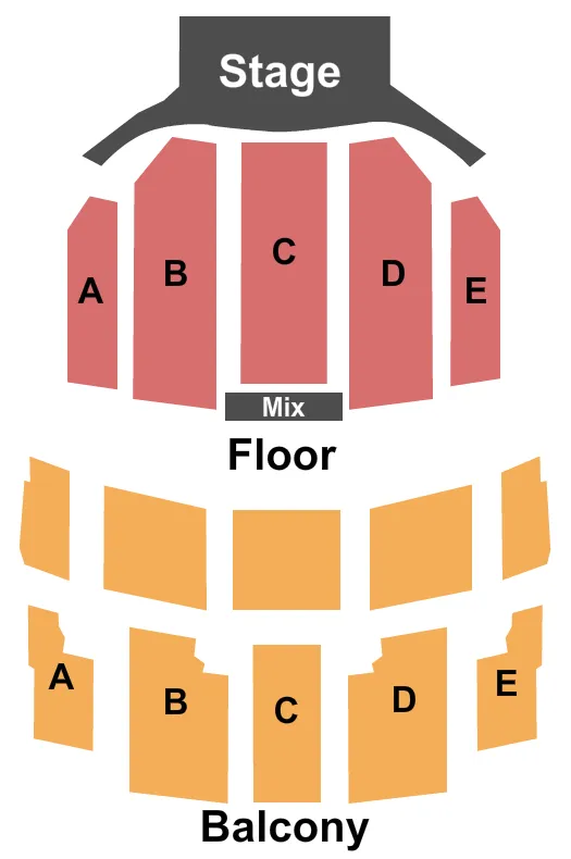 seating chart for Texas Hall - Endstage - eventticketscenter.com