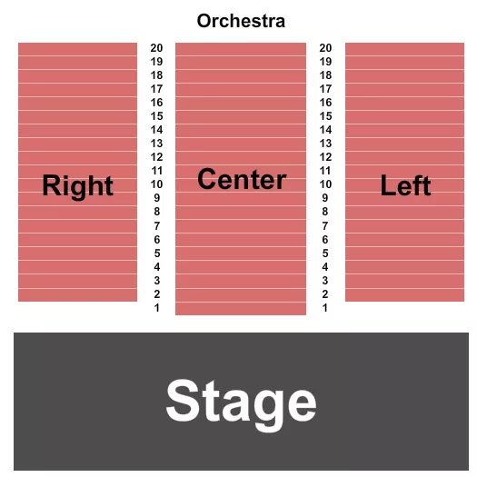 seating chart for Texas Theatre - Dallas - Endstage - eventticketscenter.com