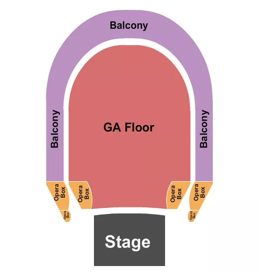 seating chart for Thalia Hall - Enstage No GC - eventticketscenter.com