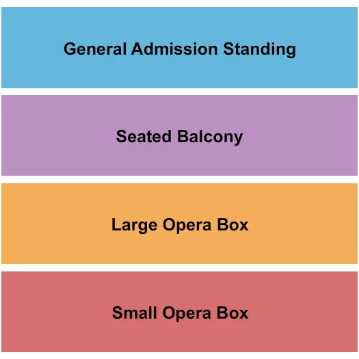 seating chart for  - GA Standing/Seated Balc/Opera Boxes - eventticketscenter.com