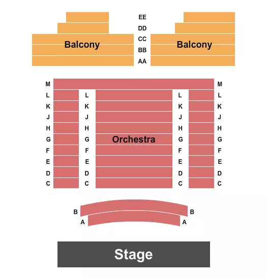 seating chart for The ARC: Home of the Historic Masonic Theatre - Endstage - eventticketscenter.com