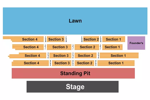 seating chart for The Amp Ballantyne - Endstage Pit 3 - eventticketscenter.com
