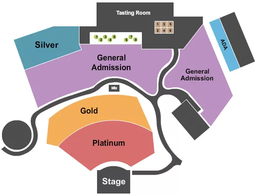 seating chart for The Amp at Log Still - Endstage 4 - eventticketscenter.com