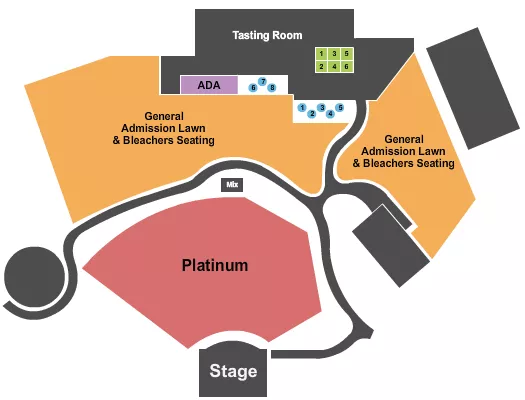 seating chart for The Amp at Log Still - Endstage 5 - eventticketscenter.com
