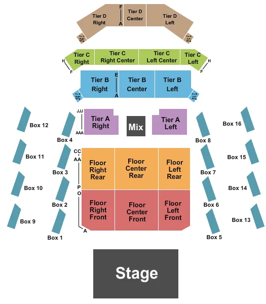 seating chart for The Anthem - D.C. - Endstage 5 - eventticketscenter.com
