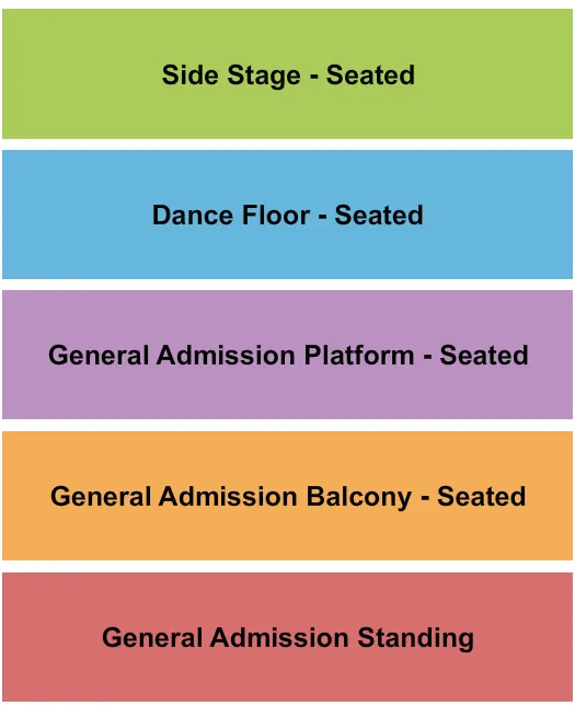 GA/Balc/Plat/SS/DF Seating Map