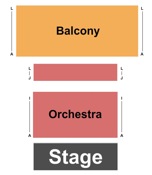 seating chart for The Argyle Theatre at Babylon Village - Endstage - eventticketscenter.com