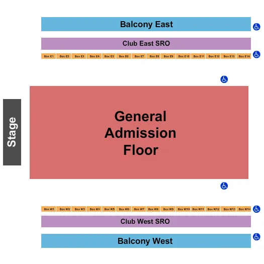 seating chart for The Armory - Minneapolis - Endstage GA Floor 2 - eventticketscenter.com