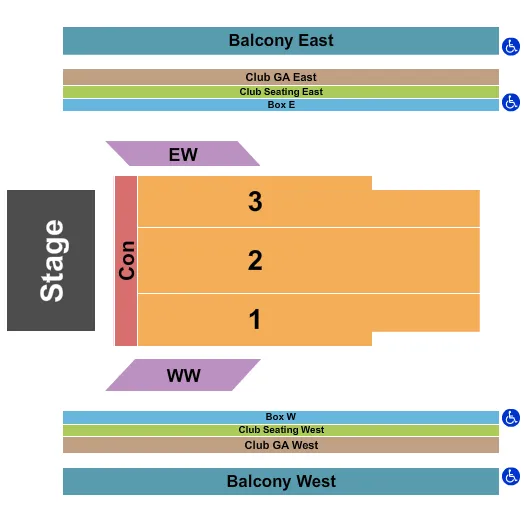 seating chart for The Armory - Minneapolis - Endstage-3 - eventticketscenter.com