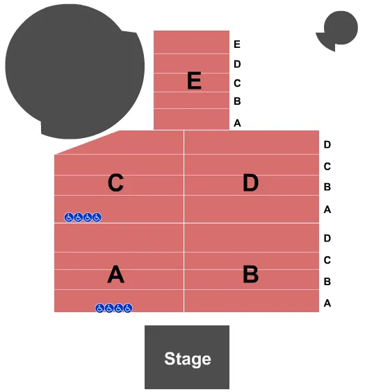 seating chart for The Armory At MGM Springfield - End Stage - eventticketscenter.com