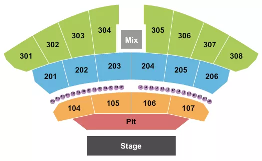 seating chart for The Astro Amphitheater - Endstage GA Pit - eventticketscenter.com