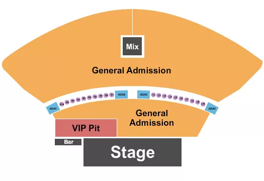 seating chart for The Astro Amphitheater - GA & VIP Pit 3 - eventticketscenter.com