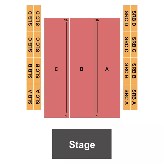 seating chart for The Asylum at Masonic Temple - Endstage - eventticketscenter.com