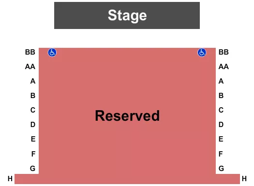 seating chart for The Avenel Performing Arts Center - Endstage - eventticketscenter.com