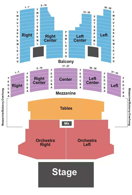 seating chart for The Aztec Theatre  - Endstage Reserved 2 - eventticketscenter.com