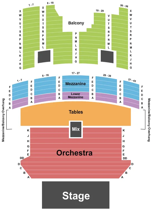 seating chart for The Aztec Theatre  - NPR - eventticketscenter.com