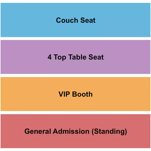 seating chart for The Banyan Live - GA Standing/Booth/Table - eventticketscenter.com