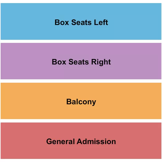 seating chart for The Beacham - GA/Balcony/Boxes - eventticketscenter.com