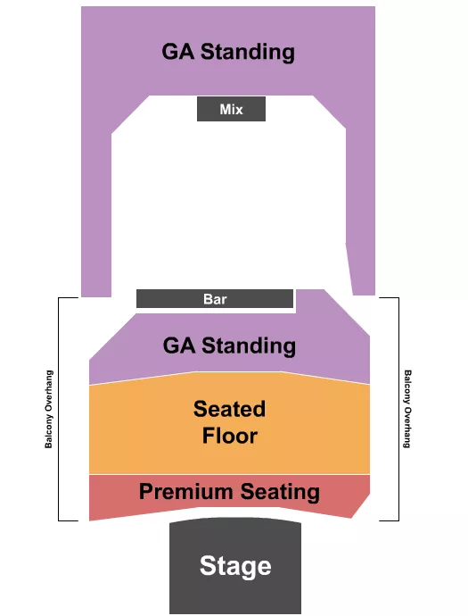 seating chart for The Bellwether - Endstage GA 3 - eventticketscenter.com