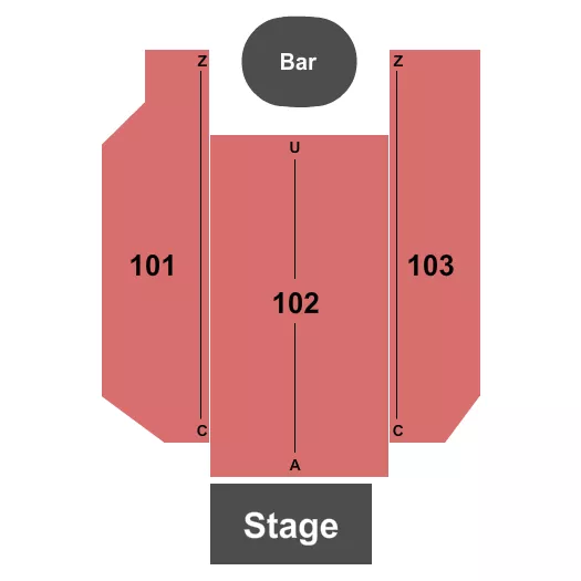 seating chart for The Block at Harrah's Philadelphia - Endstage - eventticketscenter.com