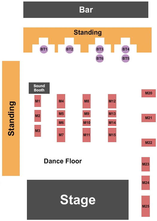 The Blue Note Grill Tickets & Seating Chart ETC