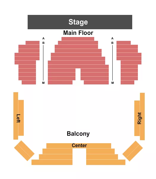 seating chart for The Bradley Playhouse - End Stage - eventticketscenter.com