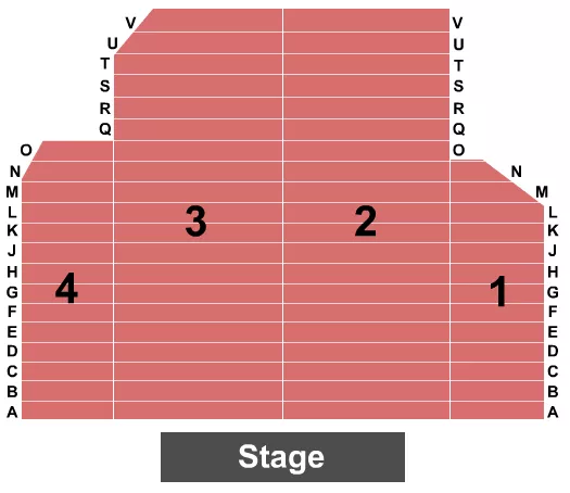 seating chart for The Bruce Guthro Theatre At Casino Nova Scotia - Endstage - eventticketscenter.com