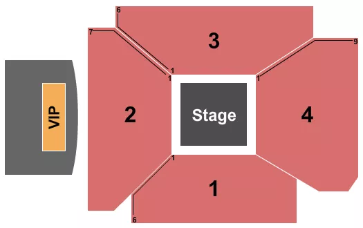 seating chart for The Bruce Guthro Theatre At Casino Nova Scotia - Center Stage - eventticketscenter.com
