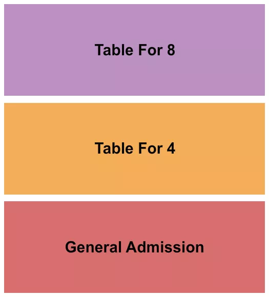 seating chart for The Cadillac - Paxton - GA & Tables - eventticketscenter.com