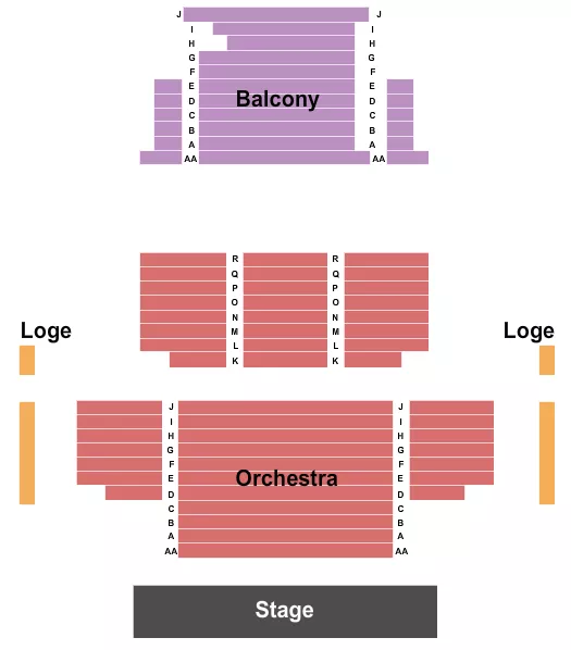 seating chart for The Cape Playhouse - Endstage - eventticketscenter.com