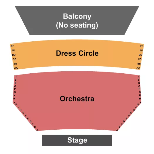 seating chart for The Capitol Theatre - WA - Endstage - No Balcony - eventticketscenter.com