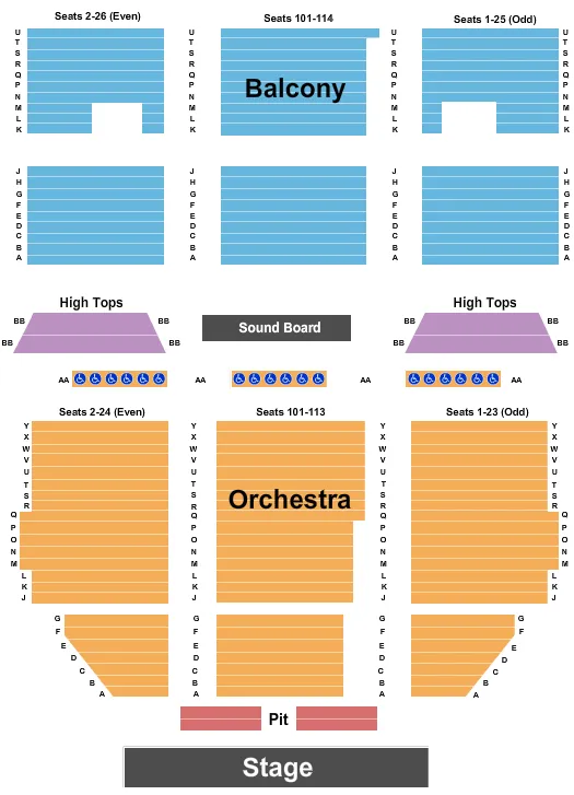 seating chart for The Capitol Theatre - Flint - End Stage - eventticketscenter.com