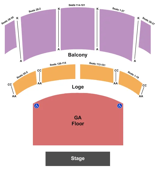 seating chart for Capitol Theatre - Port Chester - End Stage GA - eventticketscenter.com