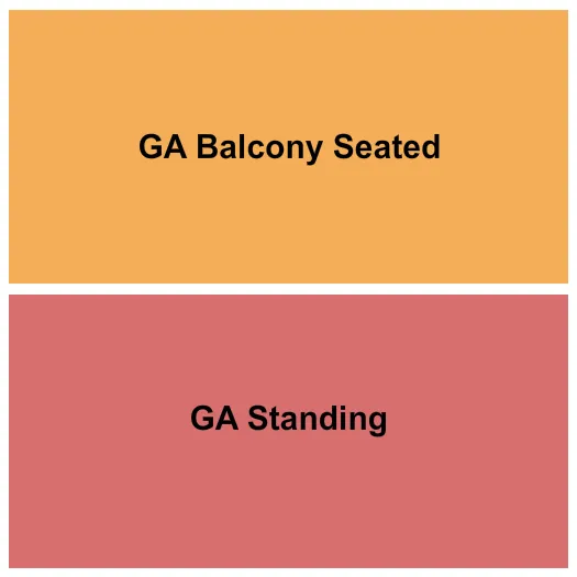 seating chart for The Castle Theatre - GA Standing/GA Balcony - eventticketscenter.com