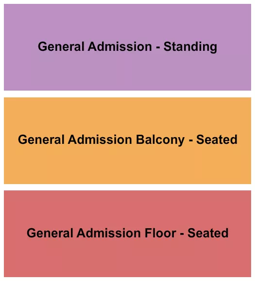seating chart for The Catalyst - GA Seated/Standing & Balcony GA - eventticketscenter.com