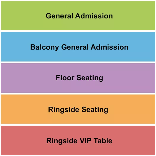 seating chart for The Catalyst - GA/Balcony/Ringside - eventticketscenter.com