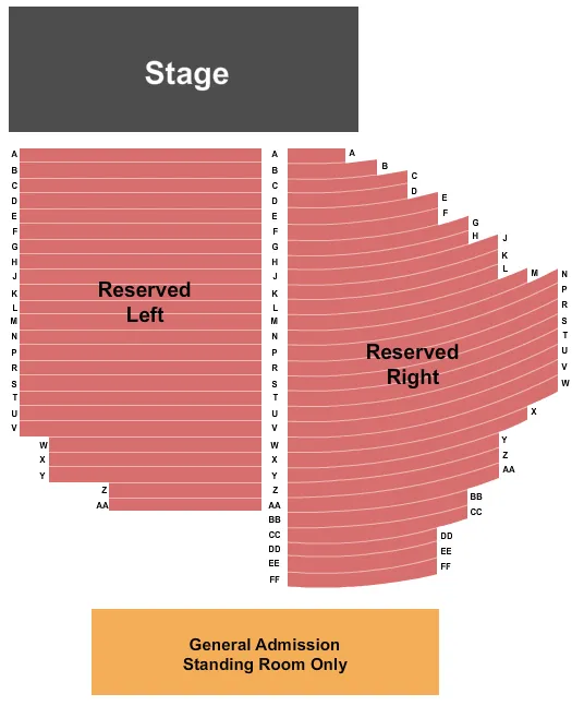 seating chart for The Caverns - TN - Endstage 3 - eventticketscenter.com