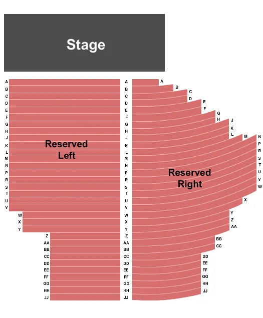 seating chart for The Caverns - TN - End Stage 5 - eventticketscenter.com