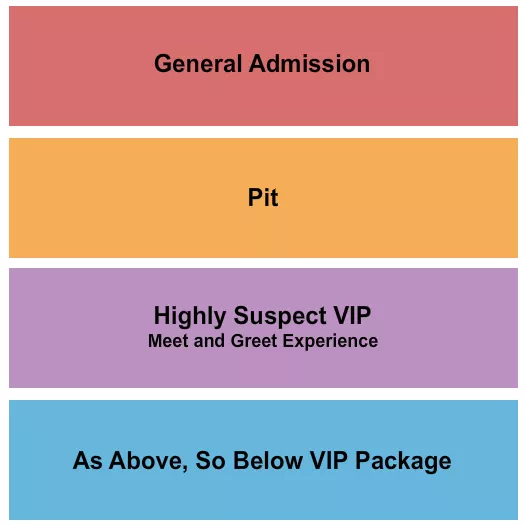 seating chart for The Caverns - TN - GA & Pit - eventticketscenter.com