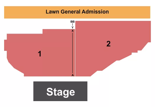 seating chart for The Caverns Above Ground Amphitheater - TN - Reserved - eventticketscenter.com