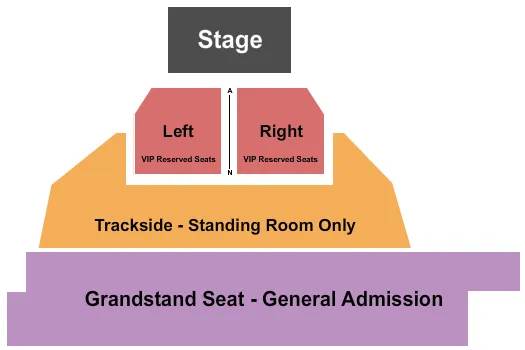 seating chart for The Central Wisconsin State Fair - End Stage 2 - eventticketscenter.com