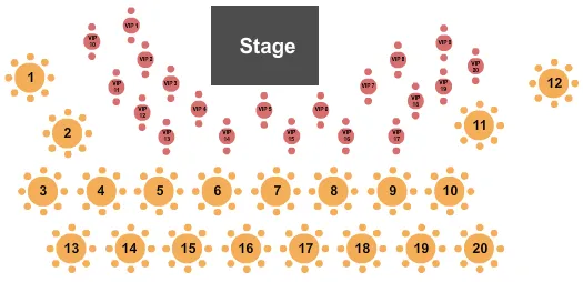 seating chart for The Charles Mack Citizen Center - End Stage - eventticketscenter.com