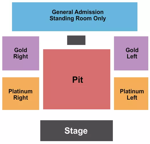 seating chart for The Chiefs Event Center at Shoshone-Bannock Casino - Endstage GA Pit - eventticketscenter.com